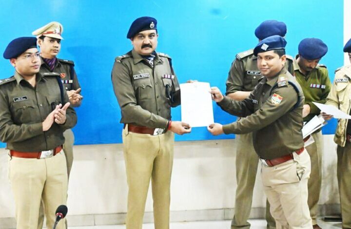 पुलिस कार्यालय में आयोजित किया गया पुलिस कार्मिकों के लिये सैनिक सम्मेलन