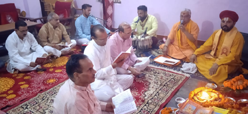 श्री सुंदरकांड पाठ का किया गया आयोजन