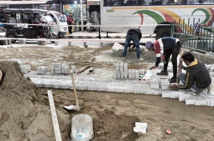 आईएसबीटी पर खोली गई 4 पार्किंग का कार्य युद्धस्तर पर जारी