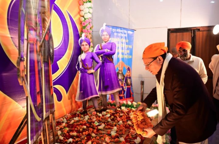 मुख्यमंत्री धामी ने मल्लीताल स्थित गुरुद्वारे में टेका माथा