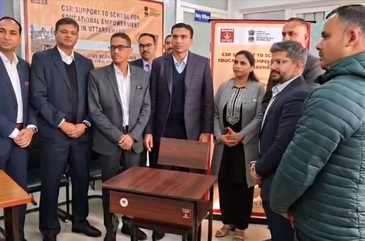 ओएनजीसी के सहयोग से महाराणा प्रताप स्पोर्ट्स कॉलेज को मिली 330 नई टेबल-कुर्सियां
